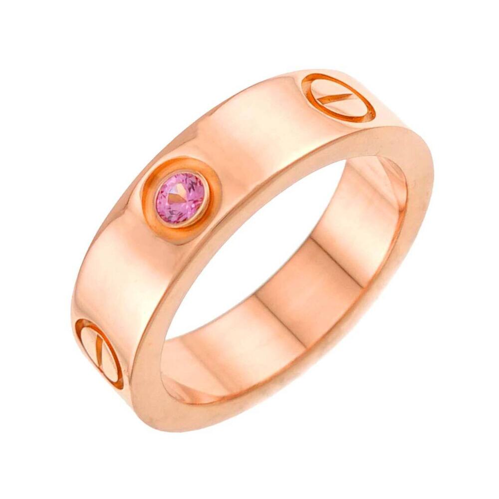 CARTIER 18k Gold Sapphire Love Ring